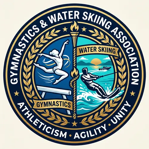 Gymnastics & Water Skiing Association Emblem