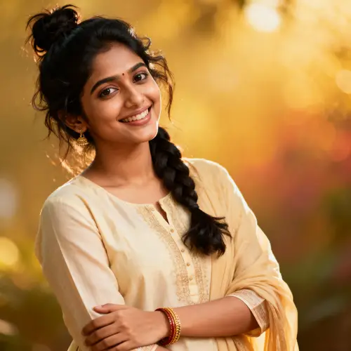 Elegant South Asian Woman in Traditional Attire