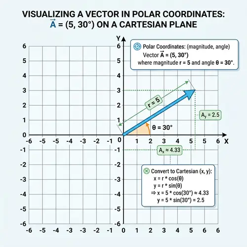 Visualizing Polar Coordinates on Cartesian Plane
