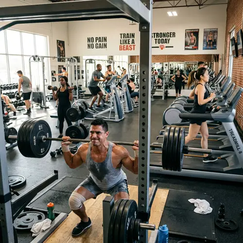 Diverse Gym Scene | People Working Out | Fitness Motivation