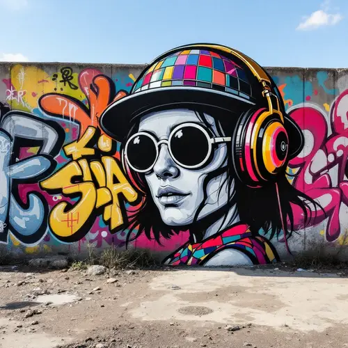 Old School Disco Waldo Graffiti Art