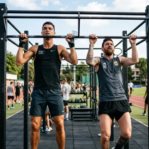 Ronaldo and Messi: The Ultimate Pull Up Challenge