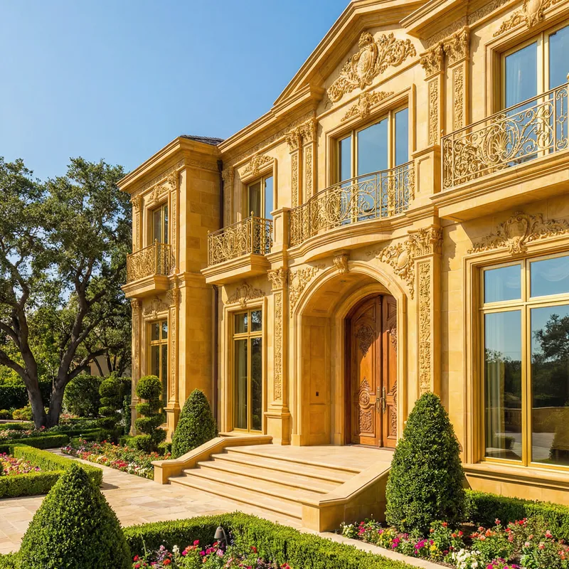 Golden Mansion: A Luxurious Architectural Marvel