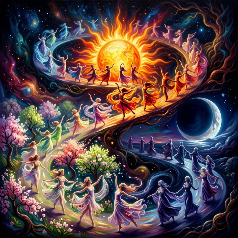 Surreal Dance of Life: A Vision of Existence