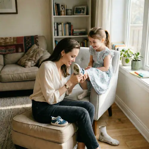 Warm Moments: Angelina Jolie and a Joyful Child