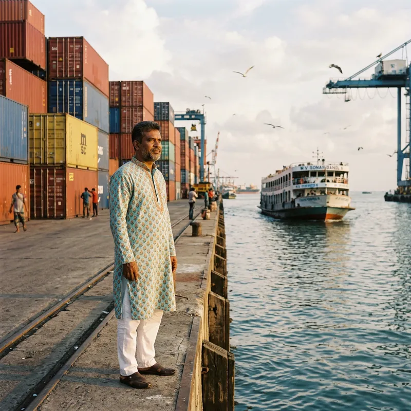 Melaka Port Arrival: Awaited Reunion of a South Asian Man