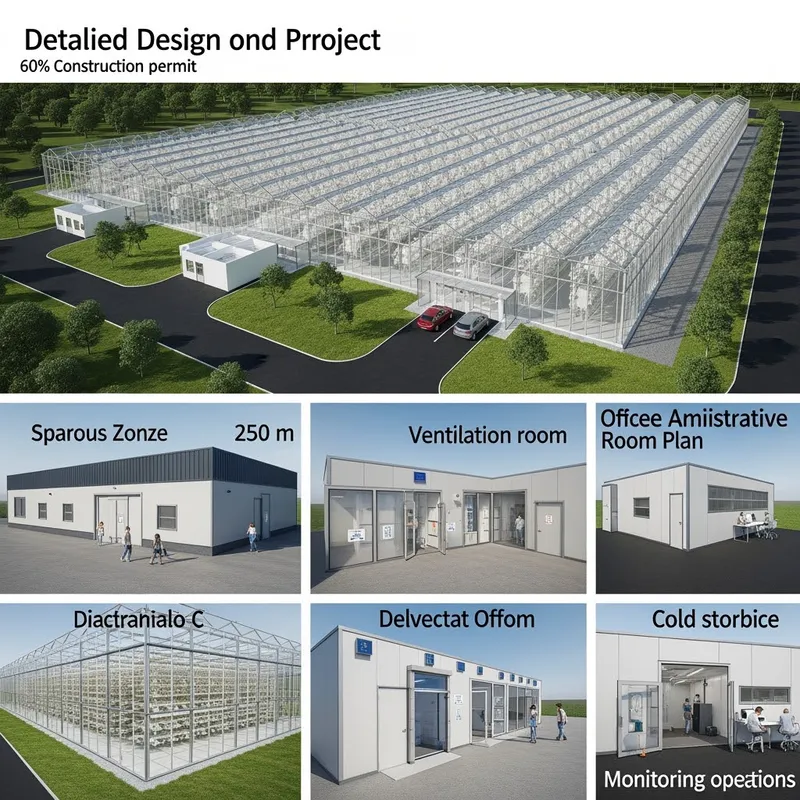 Greenhouse & Mushroom Plan: 10,000 Sq M Design
