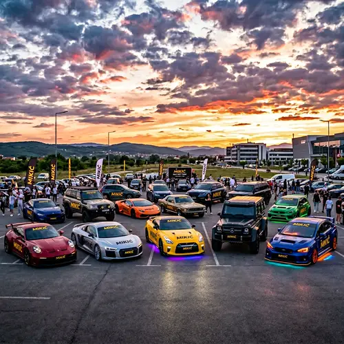 MIKIĆ Cars for Sale: Sporty Coupes to SUVs | Brand Logo & Neon Lights