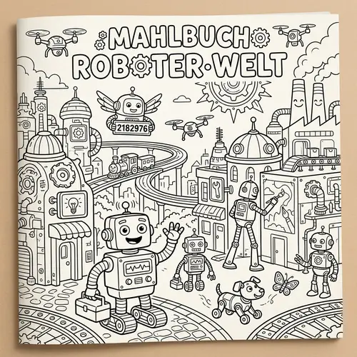 Mahlbuch Roboter Welt - Discover Robotics Fun