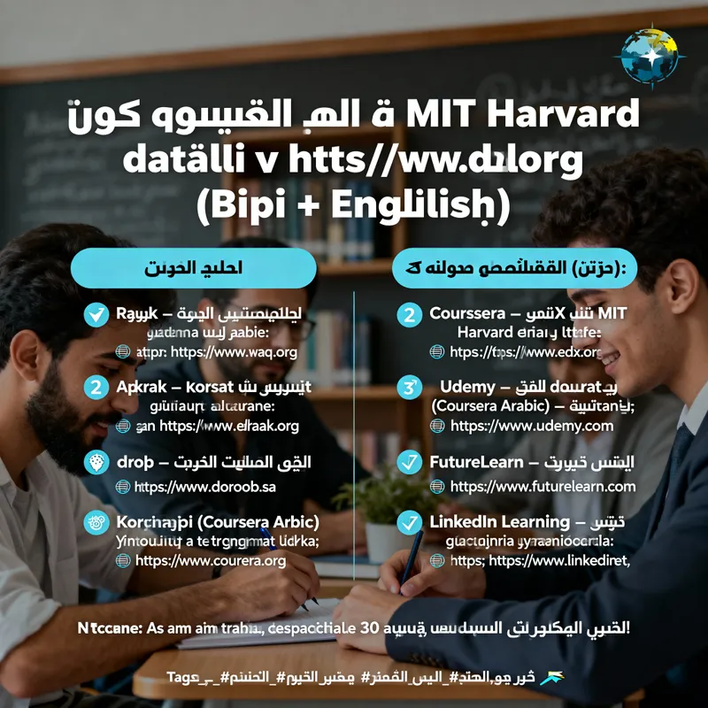 Top Free Online Courses in Arabic & English Top Free Online Courses in Arabic & English