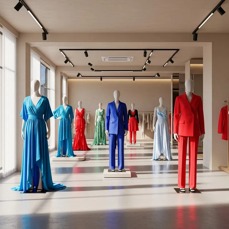 3D Fashion Design Showroom - Modern Aesthetic Looks