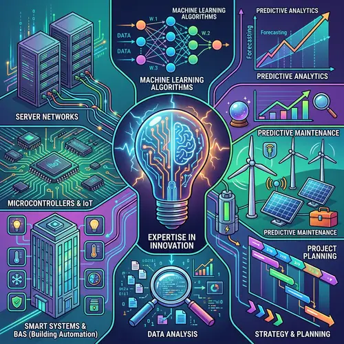 Cutting-Edge Technology Collage: Servers, Microcontrollers & More