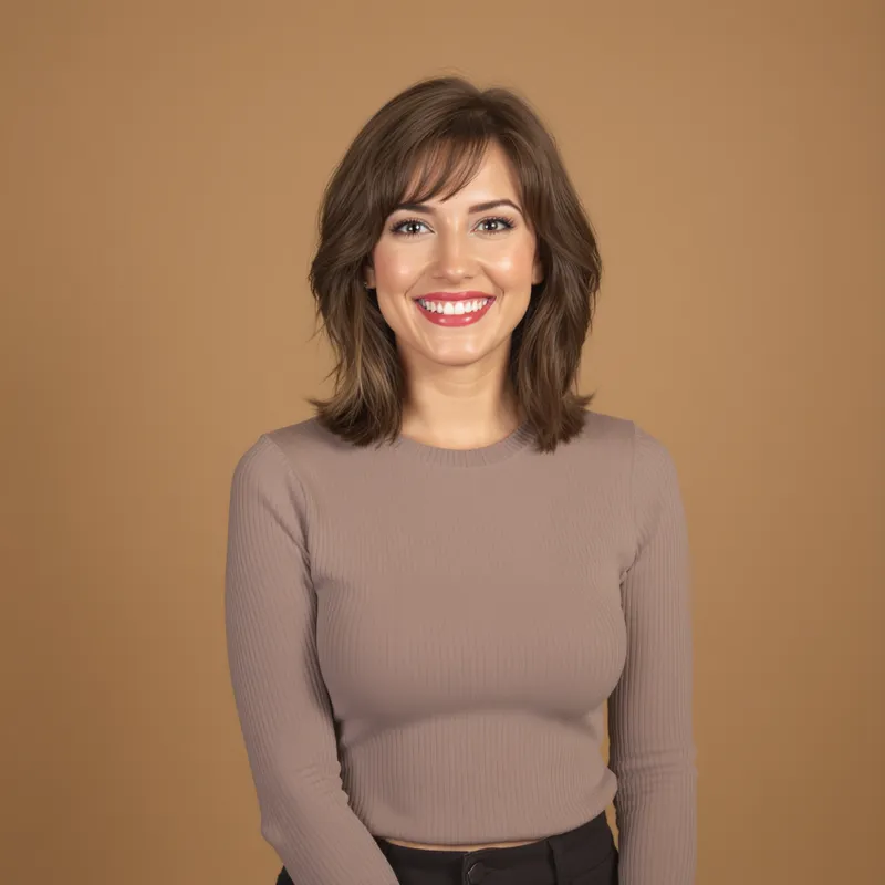 Confident Woman with Genuine Smile & Positive Energy