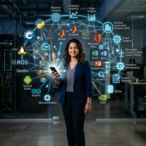 Professional South Asian Female Tech Skills Showcase