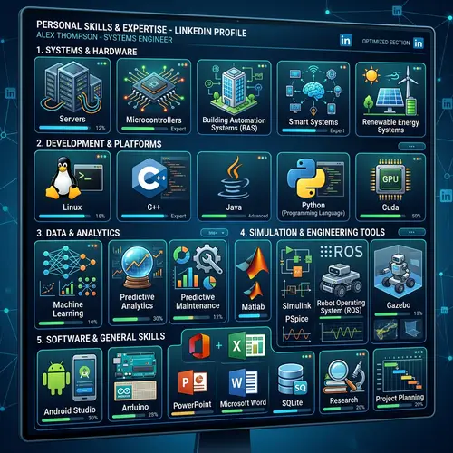 Professional Skills Interactive Dashboard | LinkedIn Profile Showcase