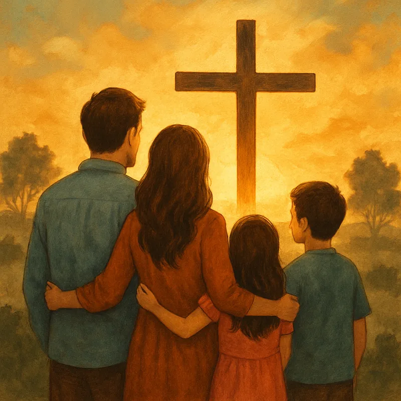 Christian Family Backgrounds for Inspirational Decor