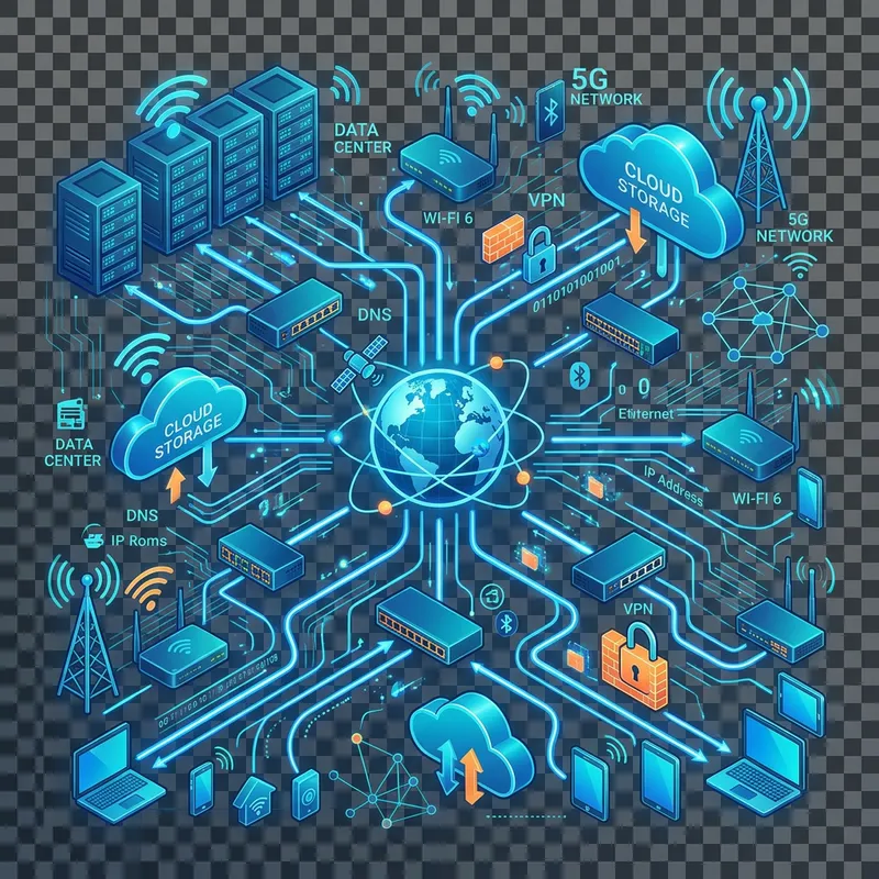 Networking Technologies PNG Transparent - Illustration