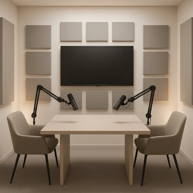 Minimalist Podcast Studio Design Ideas