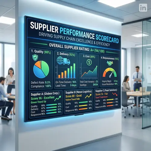 Supplier Performance Scorecard for LinkedIn