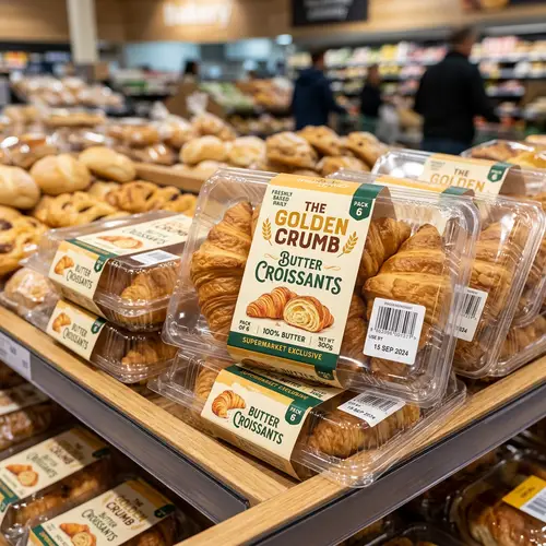 Croissant Packaging for Supermarkets