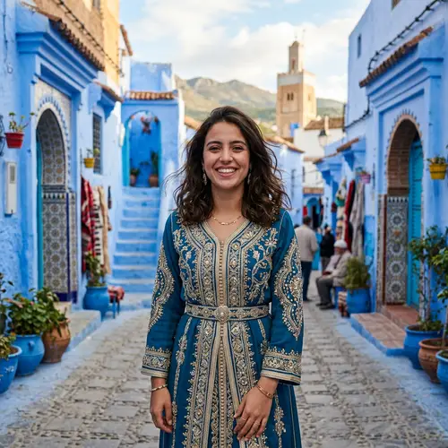 Moroccan Cultural Experience: Young Woman's Radiant Smile
