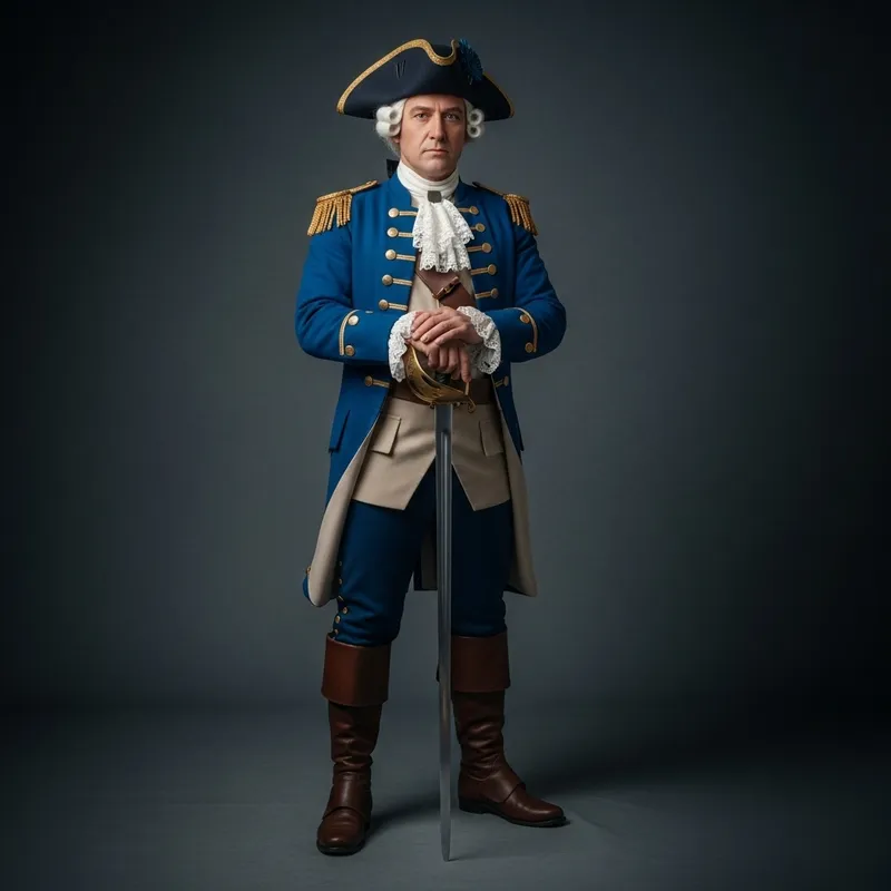 Realistic Captain Smollett from Treasure Island