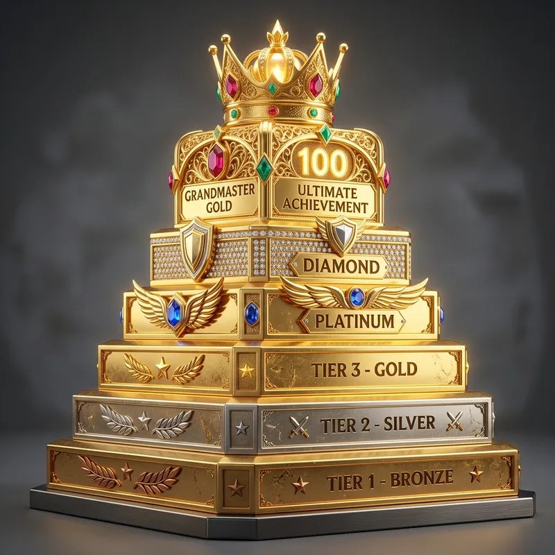 Game Tier Structure - Fully Loaded in Gold Game Tier Structure - Fully Loaded in Gold