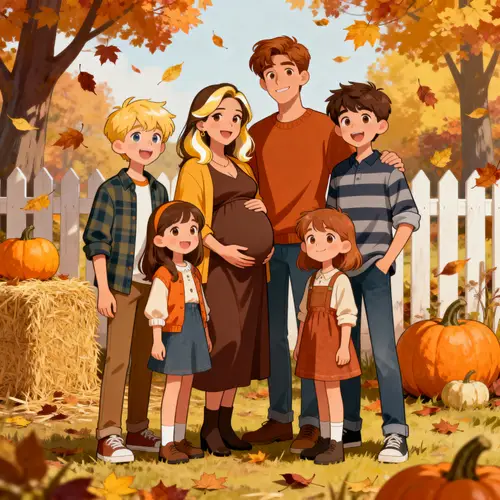 Create a Cartoon Family: Fall-Themed Fun