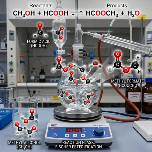 Chemistry Reaction: Methyl Alcohol and Formic Acid