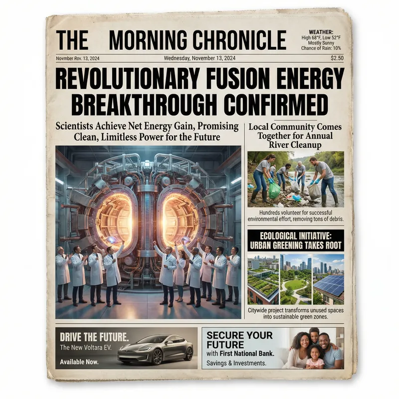 Professional Newspaper Front Page Design