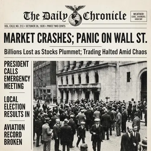 Realistic Newspaper Front Page Design