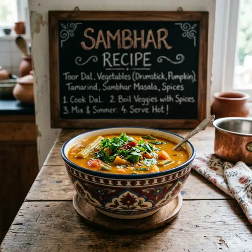 Authentic Sambhar Recipe | Delicious Indian Dish
