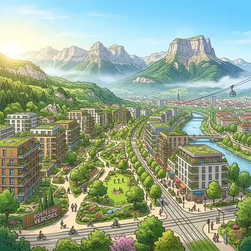 Portes Du Vercors Project: Urban Harmony in Grenoble