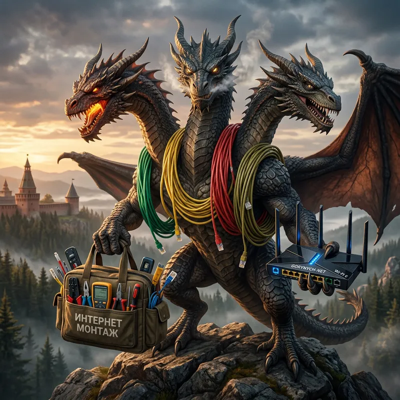 Serpent Gorynych: Three-Headed Dragon with Internet Tools