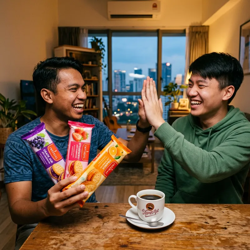 Joyful Roommates Enjoying Imperial Jam Packs