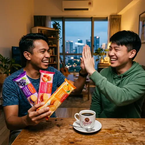 Joyful Roommates Enjoying Imperial Jam Packs