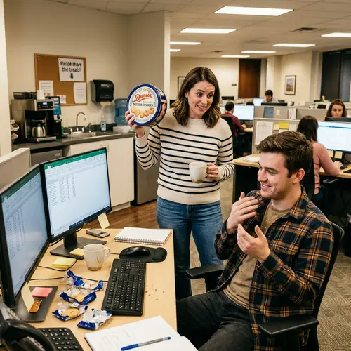 Colleague Devours All Butter Cookies