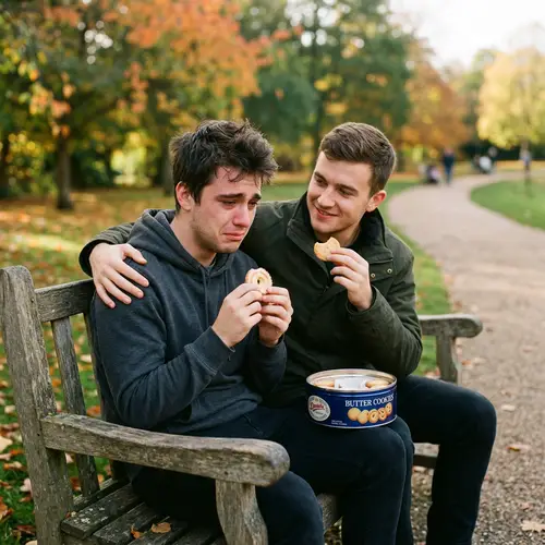 Comforting Friends: Sharing Moments of Joy