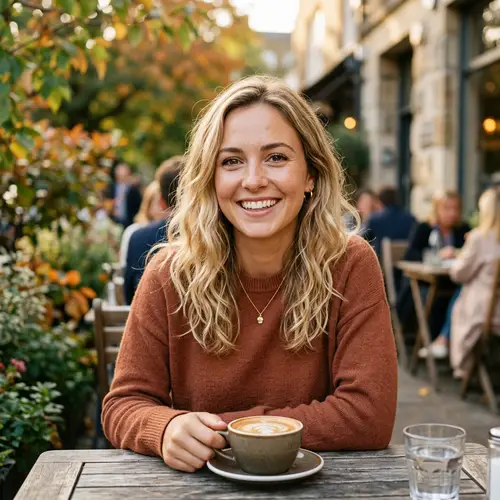 26-Year-Old Blond Woman with Brown Eyes