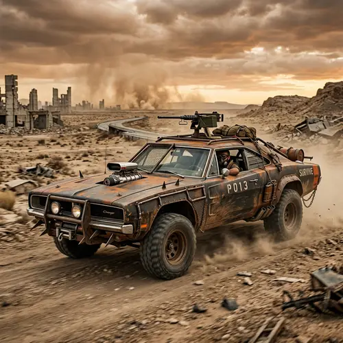 Post Apocalyptic Muscle Car: A Stunning Vision