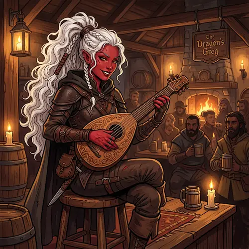 Fantasy Rogue Character with Asian Elements | Character Art