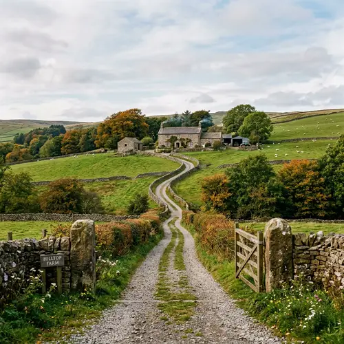 Scenic Drive to a Charming Country Farmhouse