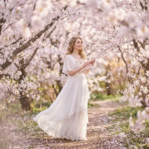 Ethereal Cherry Blossom Elegance | Impressionist Nature-Inspired Art