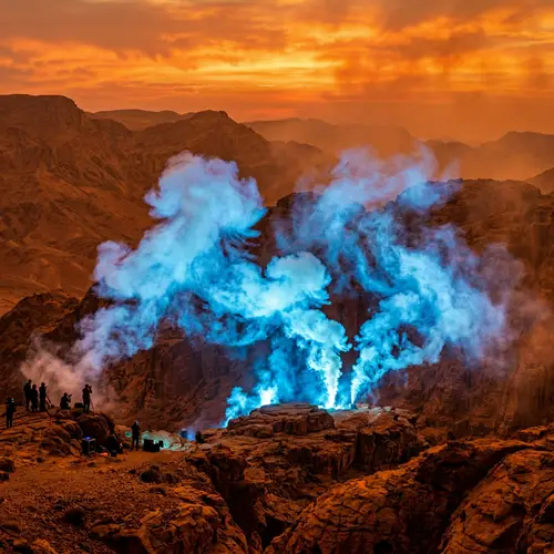 Vibrant Orange Smoke Clouds | 8K Photorealistic Image