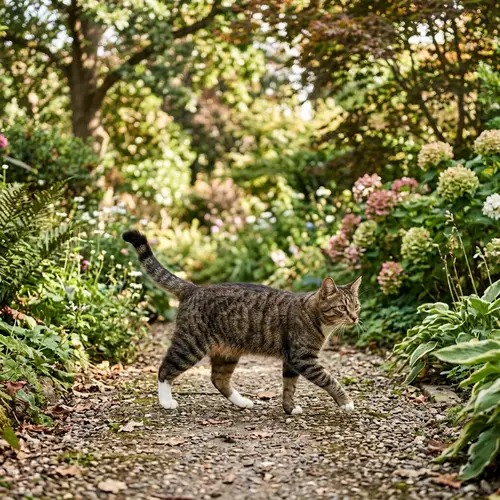 Cat Walking - Cute Feline Strolling Around