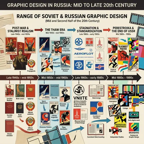 Graphic Design Range in Mid to Late 20th Century Russia