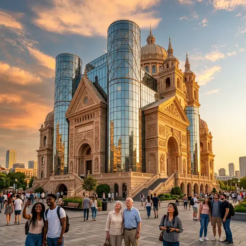 Captivating Architecture Building | Iconic Blend of Modern and Traditional Design