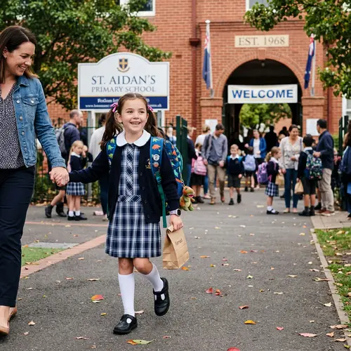First Day of School for 7-Year-Olds