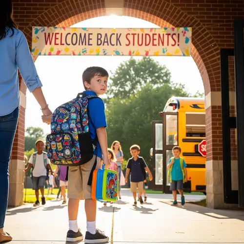 First Day of School for 7-Year-Olds