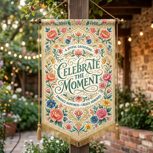 Bright Colors & Intricate Patterns: Floral Images & Calligraphy Design